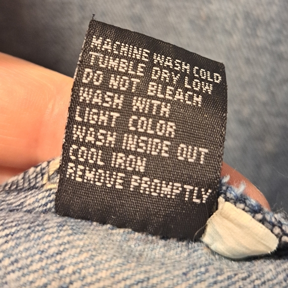 Men's Lion Dynasty Distressed Denim Jacket - Size Large - Picture 8 of 8